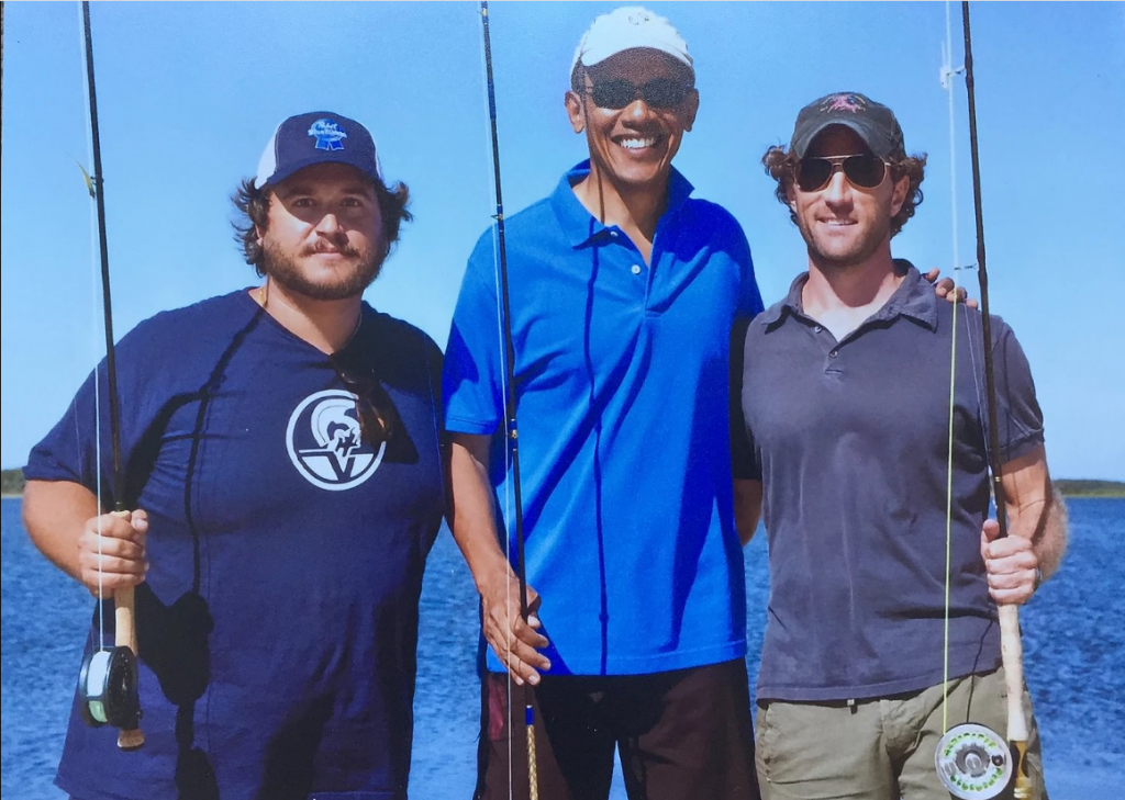 Evan Metropoulos with Barak Obama